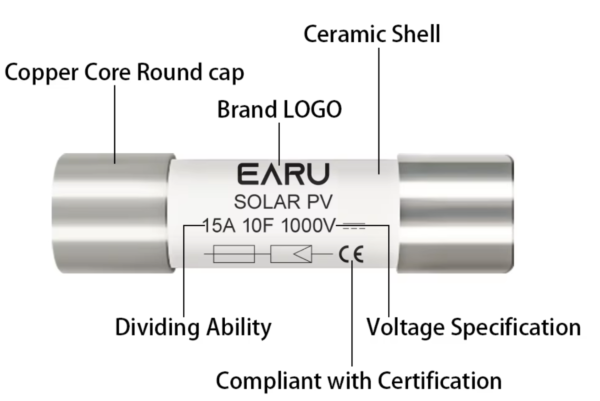 15A,30A DC 1000V PV SİGORTA, Güneş Panel Solar Sigorta - Görsel 3